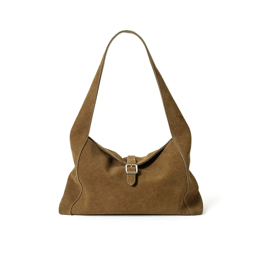 Minimalist Suede Shoulder Bag
