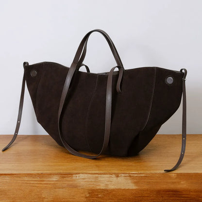 Oversized Suede Tote Bag