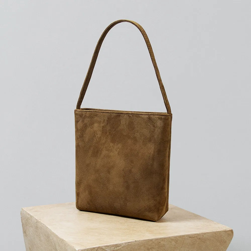 Square Suede Tote Bag