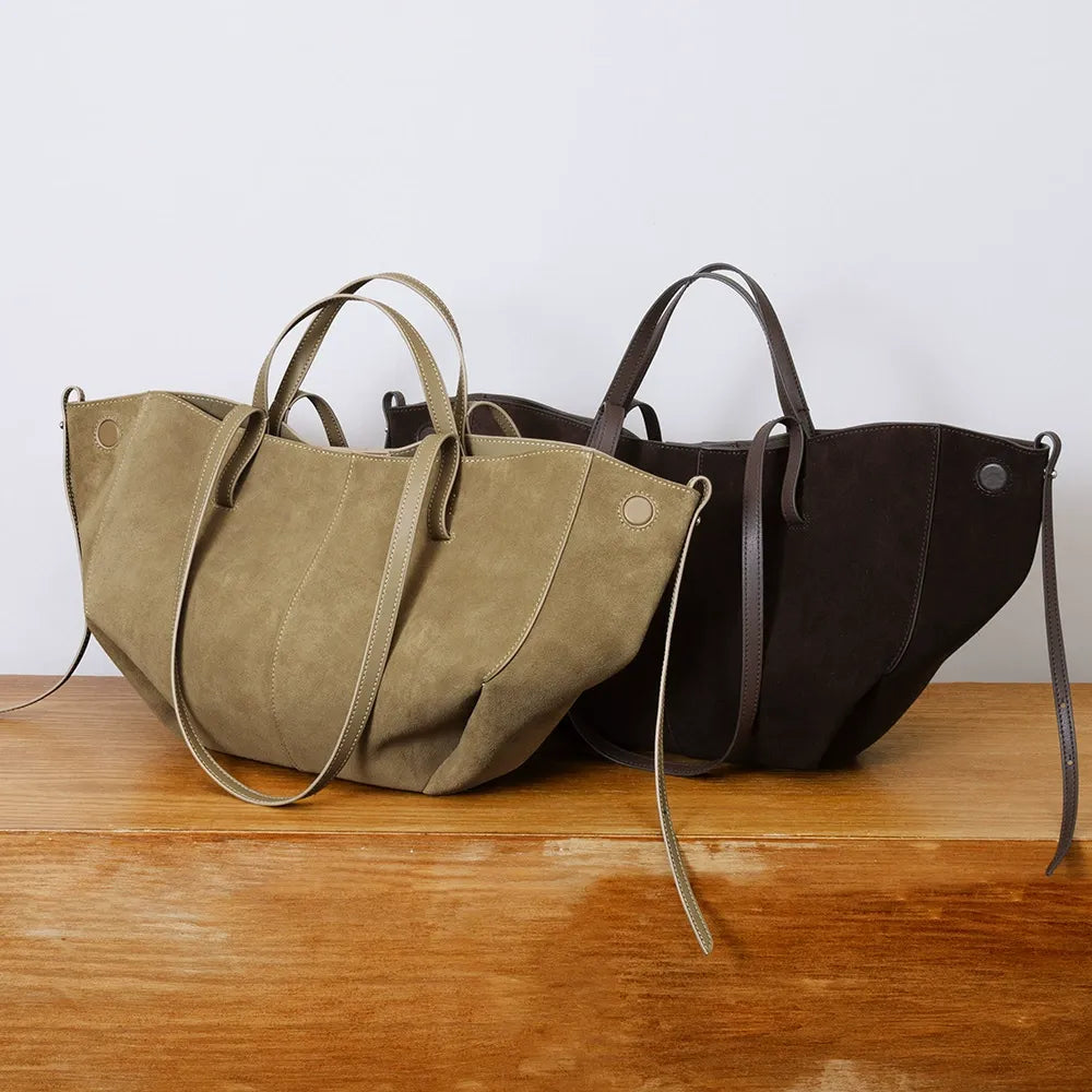 Oversized Suede Tote Bag