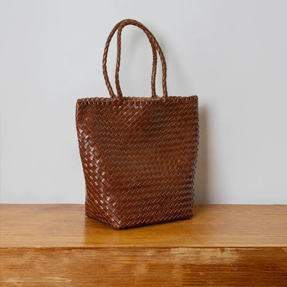 Timeless Handcrafted Texture Classic Woven Tote Bag