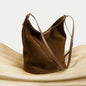 Suede Bucket Shoulder Bag