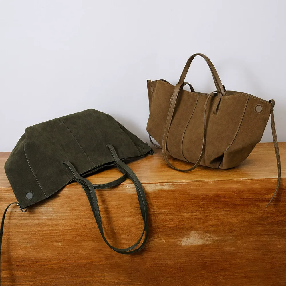 Oversized Suede Tote Bag