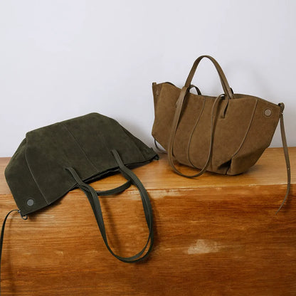Oversized Suede Tote Bag
