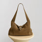 Minimalist Suede Shoulder Bag