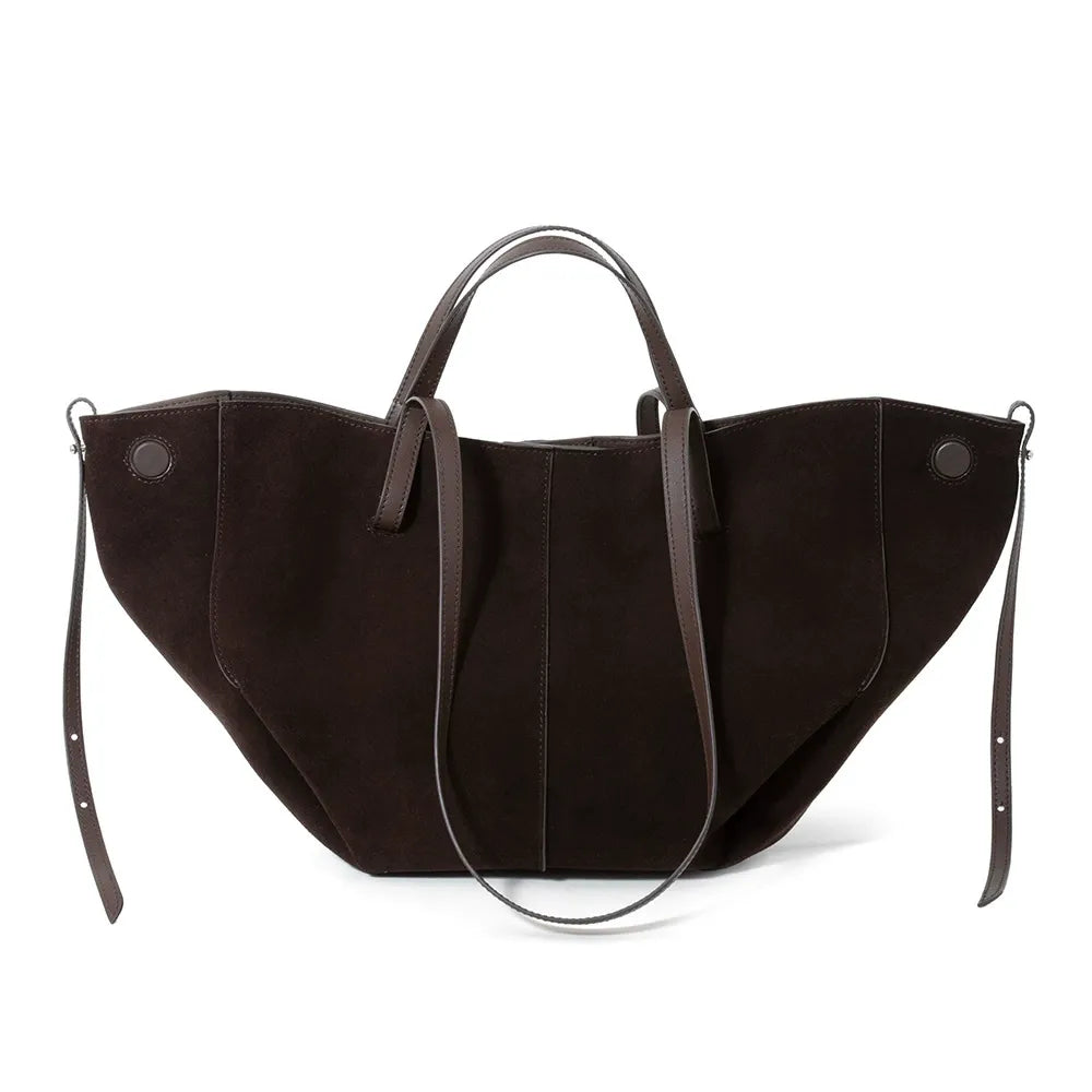 Oversized Suede Tote Bag