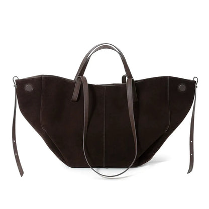 Oversized Suede Tote Bag